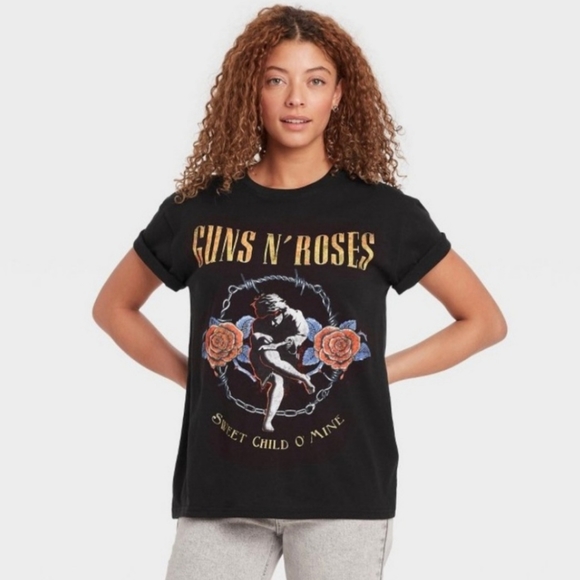 Sweet Child O Mine Guns N' Roses Black Short Sleeve T-Shirt - Picture 1 of 6